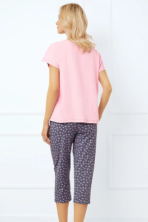 Italian Fashion Lotte kr.r. sp.3/4 Nocna piżama, róż/druk