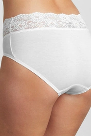 Sloggi 10031896 Romance Midi Majtki figi, 0003-white