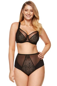 Gorteks Gabi/FW Majtki wysokie figi, czarny