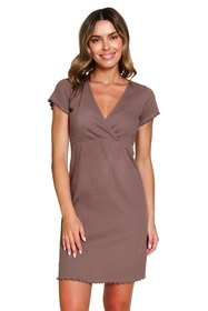 Doctor Nap TCB.7303 Nocna koszula, mocha mousse