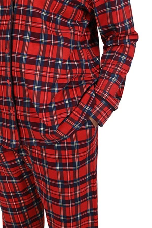Vivisence 2067 Nocna piżama, czerwony-krata