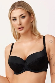 Azal 107 Biustonosz usztywniany, czarny