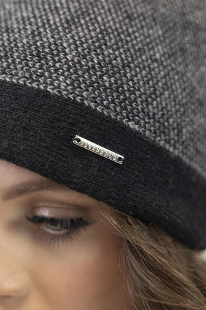 Vivisence 7095 Nakrycie głowy czapka, czarna pepitka