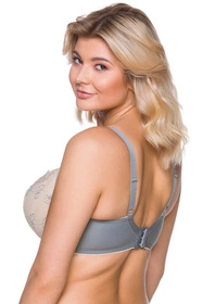 Lupo 2255 Biustonosz półusztywniany, beżowo-szary