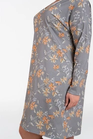 Italian Fashion Kasos dł.r. Nocna koszula, druk/szary