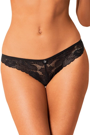 Obsessive Serena Love panties Majtki figi, czarny