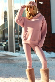 Dkaren Oseye-Le Legginsy klasyczne, puder