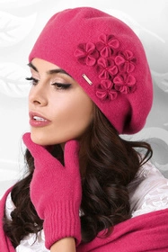 Kamea Gorycja Nakrycie głowy beret, malina