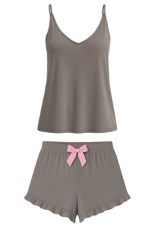 Vivisence 2044 Nocna komplet top + szorty, szary