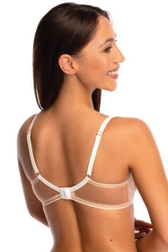 Bella Misteria 36-75 Klasyczna Elegancja Biustonosz miękki, beżowo-biały