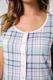 Italian Fashion Allison kr.r. Nocna koszula, druk/błękit