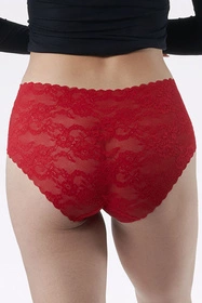 Julimex Bellie Maxi Majtki wysokie figi, czerwony