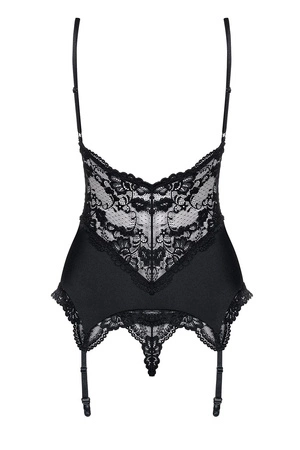 Obsessive 810-COR-1 Gorset sexy, czarny