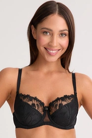 Gaia 1302 Paris Biustonosz półusztywniany, czarny