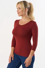 Babell Manati r.3/4 Bluzka klasyczna, marsala