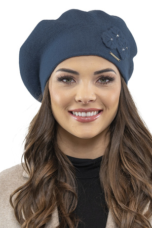 Vivisence 7006 Nakrycie g�owy beret, niebieski