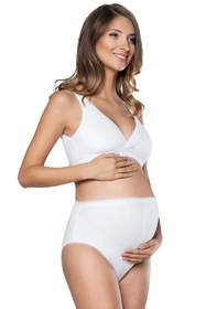 Italian Fashion Mama maxi Majtki figi, biały