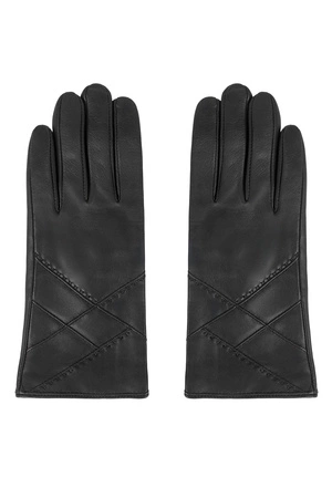 Vivisence 7210 Rękawiczki skórzane, black