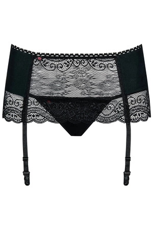 Obsessive Miamor garter belt Pas do pończoch niski, czarny