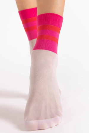 Fiore Dash 20 DEN G1190 Wyrób pończoszniczy skarpetki, pink