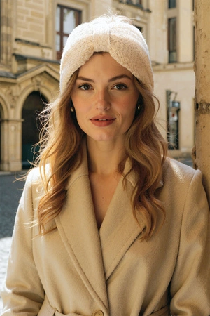 Vivisence 70116 Nakrycie głowy opaska, beżowy