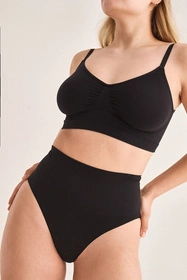 Gabriella Hi-Leg Shapewear Code S122 Majtki wysokie figi, black