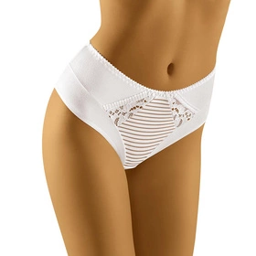 Wol-Bar Eco-Ka Majtki wysokie figi, biały