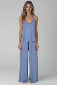 Vivisence 2046 Nocna komplet top + spodnie, błękitny