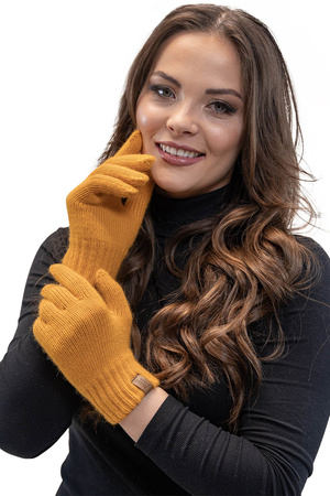 Vivisence 7014R R�kawiczki dzianinowe, miodowy