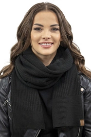 Vivisence 7042Kmpl Komplet czapka+szalik, czarny