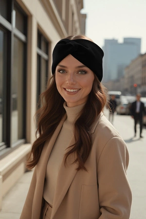 Vivisence 70109 Nakrycie głowy opaska, czarny