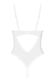 Obsessive Alissium crotchless teddy Body sexy, white