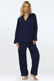 Dkaren Amina-Kpl Nocna piżama, granat