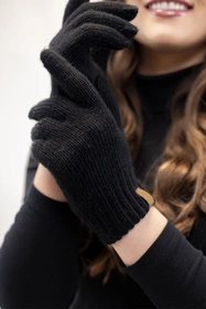 Vivisence 7014R Rękawiczki dzianinowe, czarny