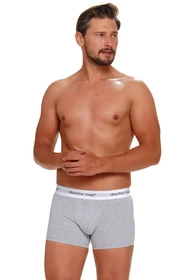 Doctor Nap BOX.5277 3-pack Majtki bokserki, black/melange/red