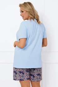 Italian Fashion Gonesa kr.r. kr.sp. Nocna piżama, niebieski/druk