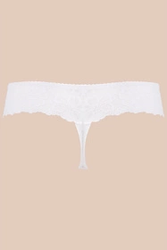 Mat 053/4 Carmela Majtki stringi, biały