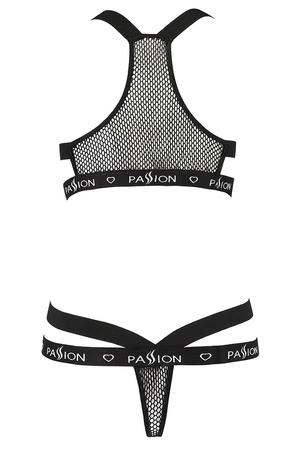 Passion Arin set Nocna komplet biustonosz + stringi, black