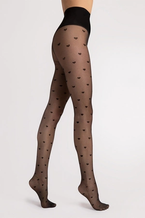 Fiore Heartbeat 20 DEN F5007 Wyrób pończoszniczy rajstopy, black