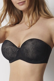 Selene Vilma Biustonosz bardotka, negro