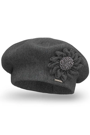 Vivisence 7048 Nakrycie głowy beret, ciemnoszary