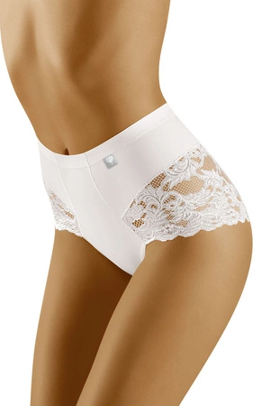 Wol-Bar Diamond 3506 Majtki wysokie figi, biały