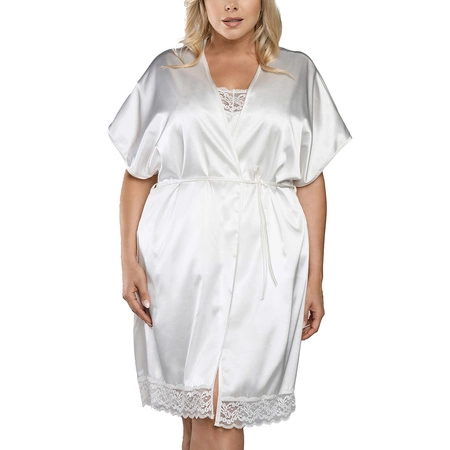 Italian Fashion Dotyk kr.r Nocna szlafrok, ecru