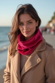 Vivisence 7109 Szalik lub apaszka komin, rubinowy