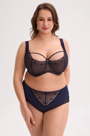 Gaia 1323M Veda Maxi Biustonosz półusztywniany, granatowy