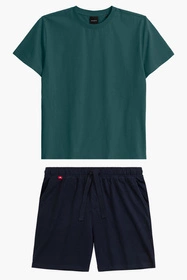 Atlantic NMP-379  Nocna piżama, szmaragdowy/granat