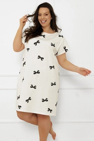 Italian Fashion Figaro kr.r. Nocna koszula, druk/biały