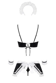 Obsessive Maid Nocna sexy kostium, czarny