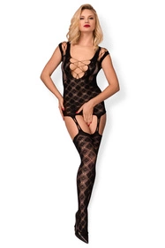Hot in Here Diamonds Body bodystocking, czarny