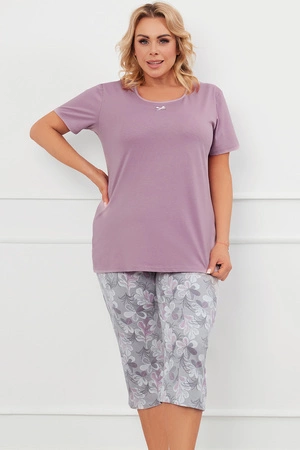 Italian Fashion Ibena kr.r. sp.3/4 Nocna piżama, wrzos/druk